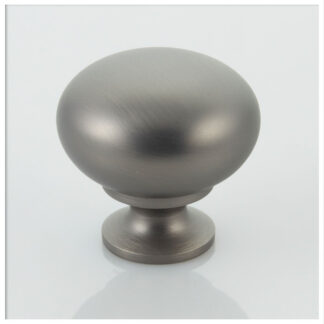 Solid Knob Nickel Burnished