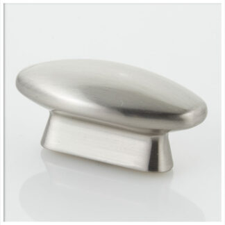 Brushed Nickel Knob Oval